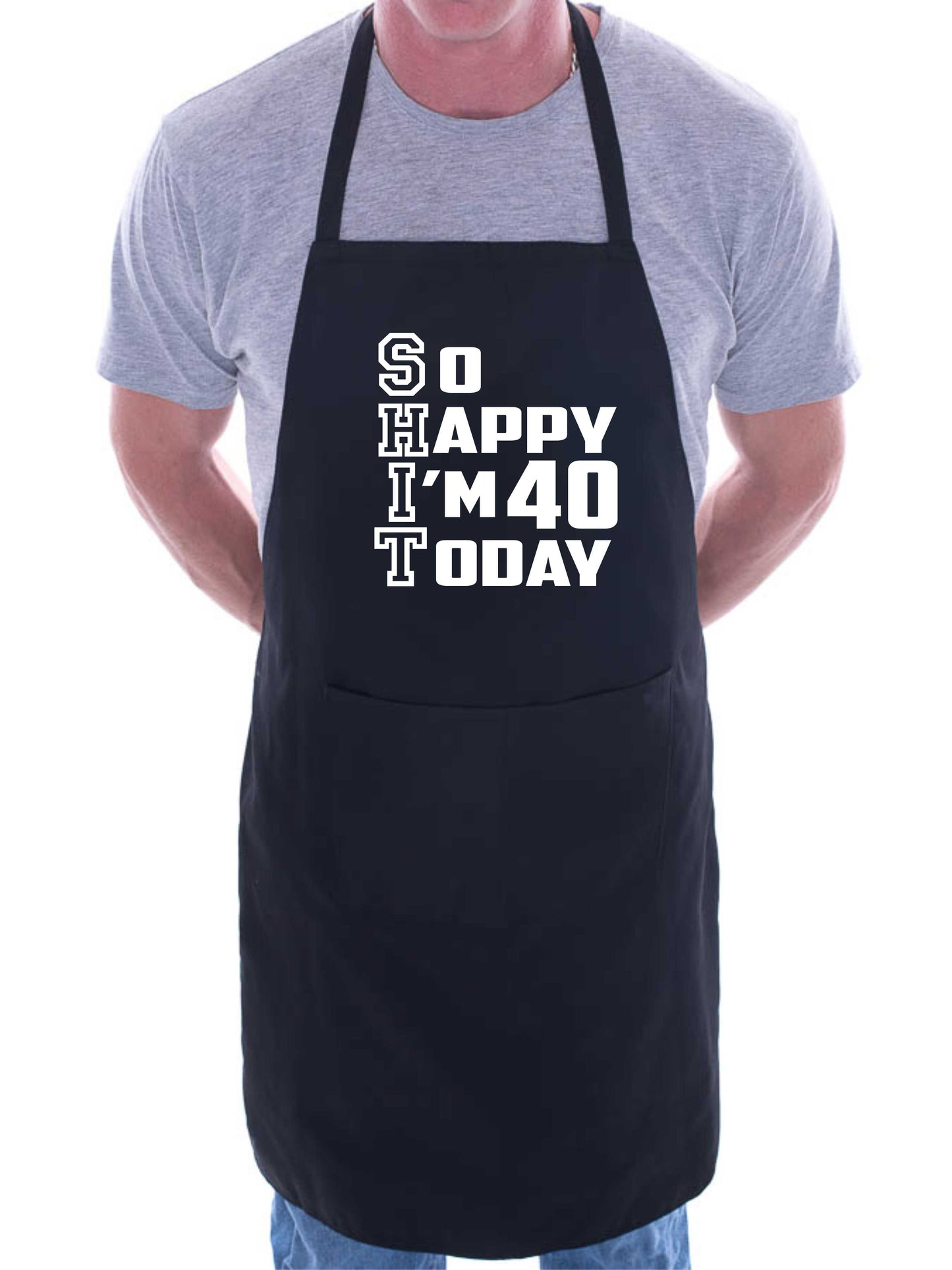 Apron Funny 40th Birthday Gift For Men & Ladies Turning 40 Present