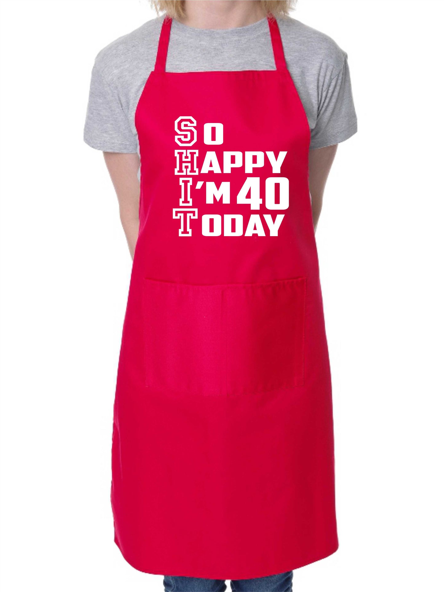 Apron Funny 40th Birthday Gift For Men & Ladies Turning 40 Present