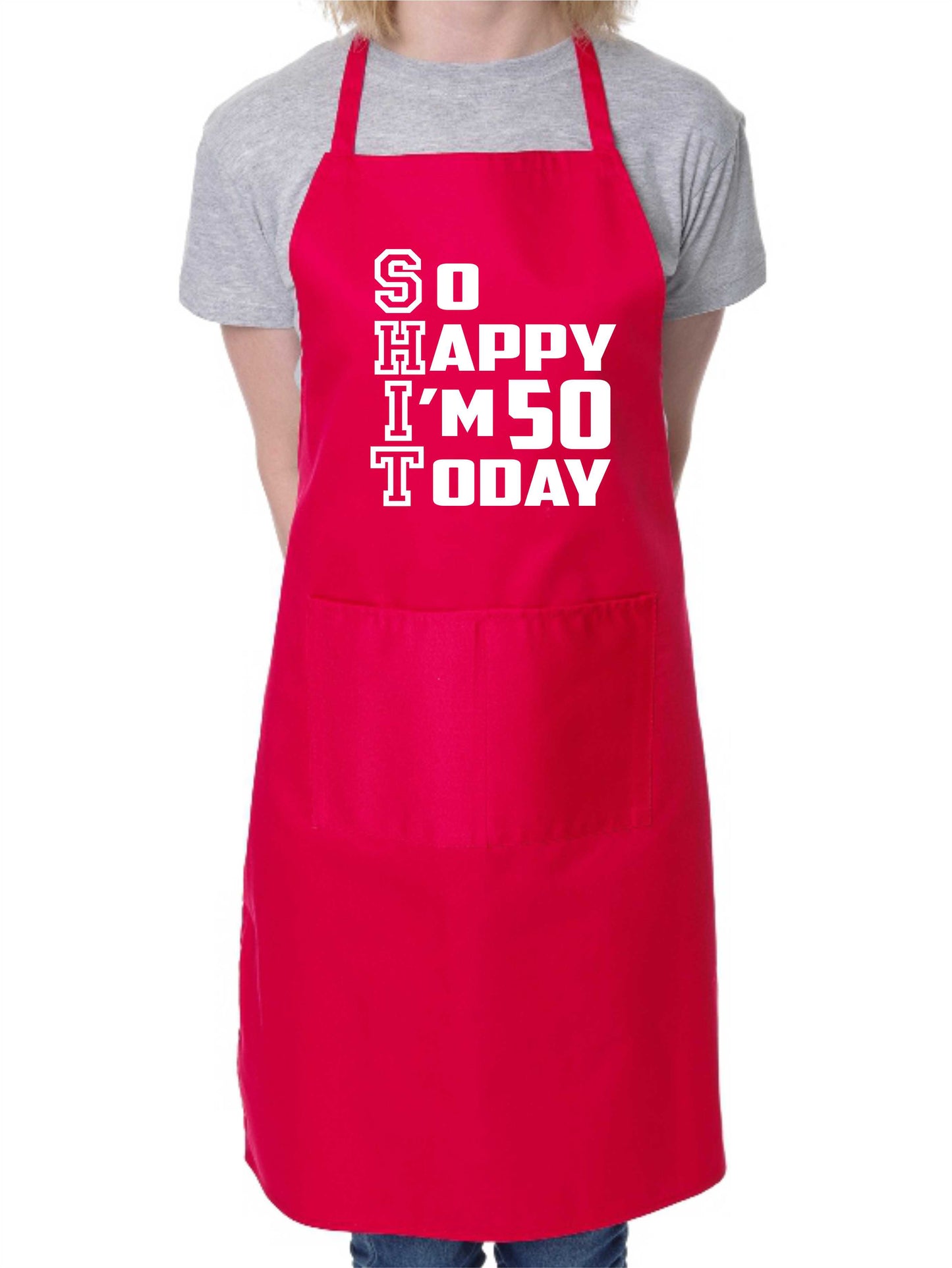 Apron Funny 50th Birthday Gift For Men & Ladies Turning 50 Present