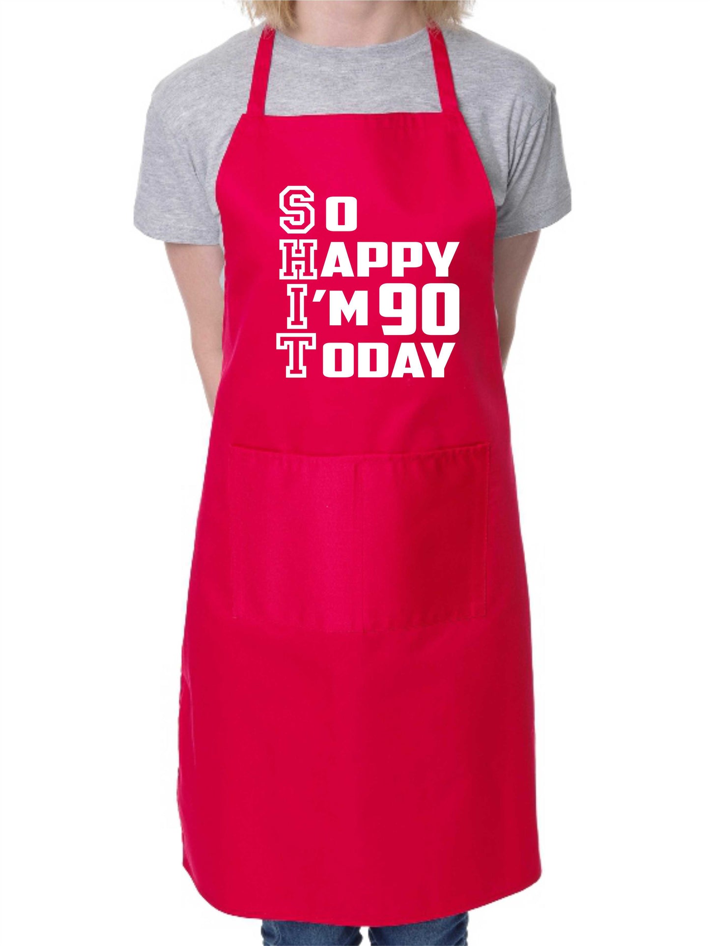 Apron Funny 90th Birthday Gift For Men & Ladies Turning 90 Present