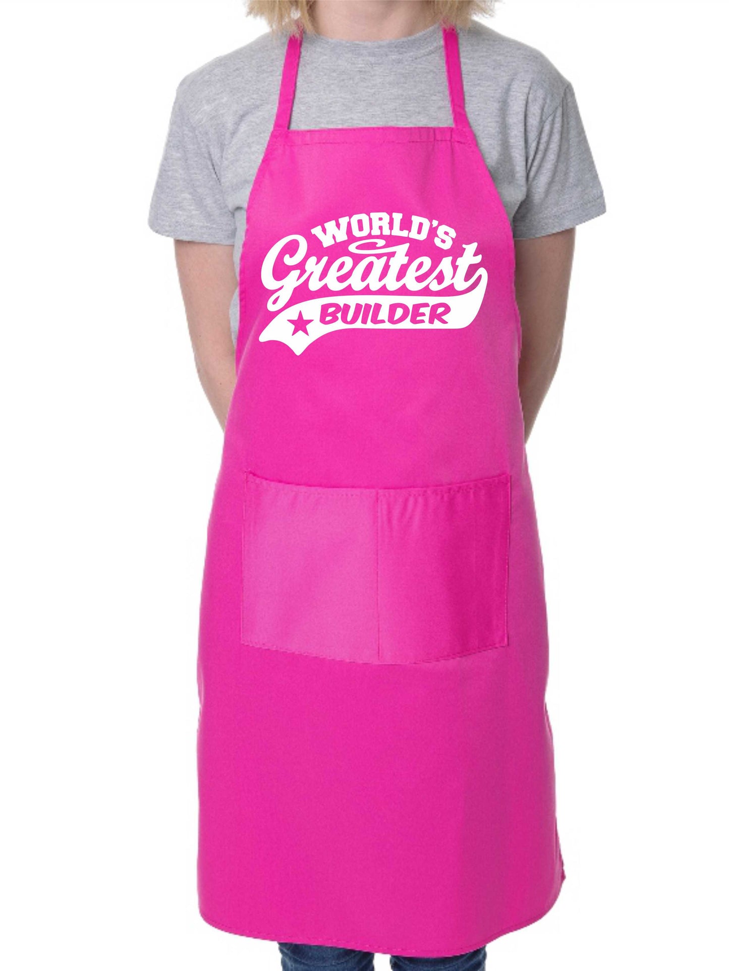 Apron Greatest Builder Gift For Her Gift For Him Funny Birthday Present