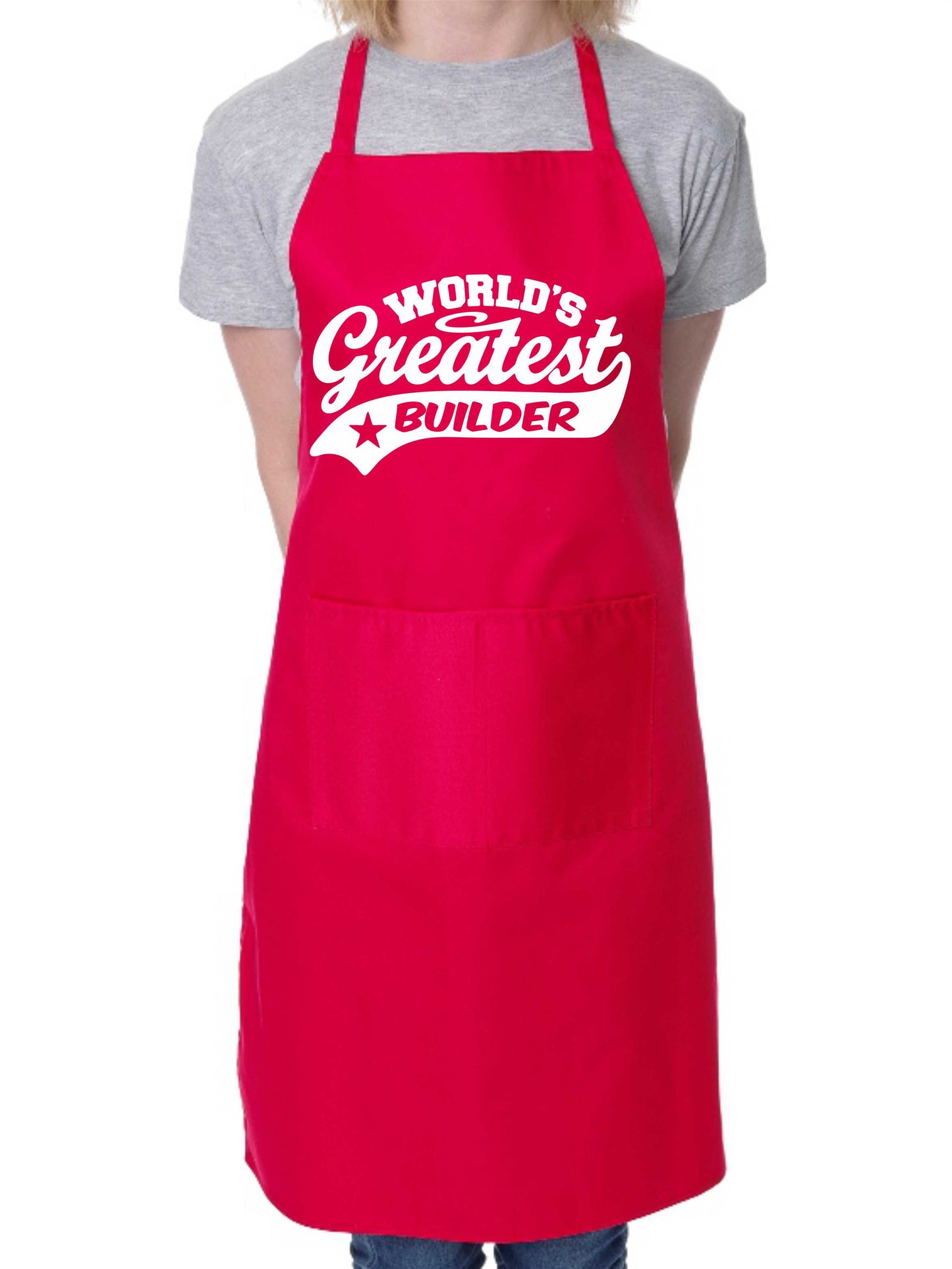 Apron Greatest Builder Gift For Her Gift For Him Funny Birthday Present