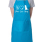 Apron Peace Love Dogs Dog Lovers Gift Paw Heart Dog For Life Gift