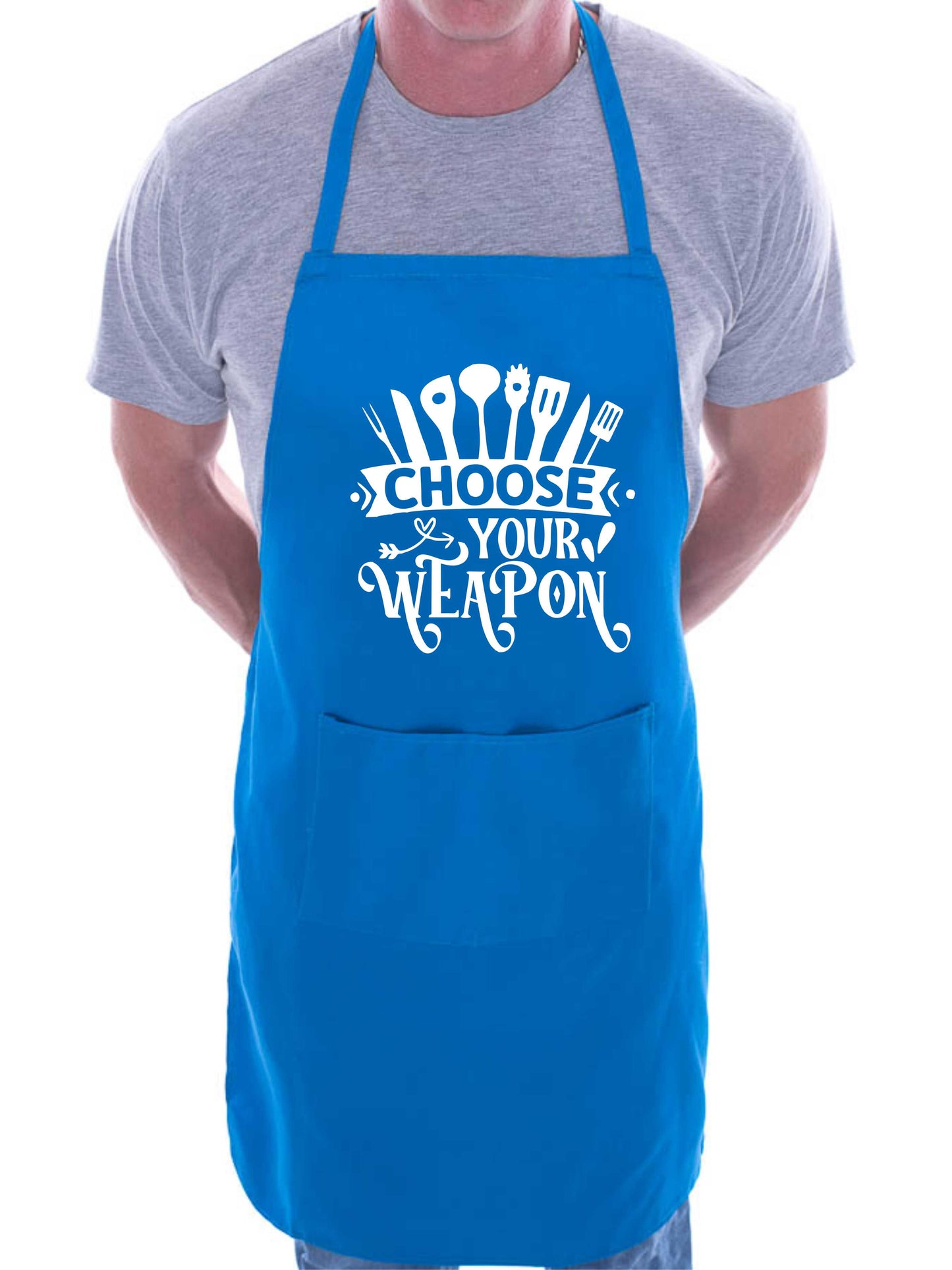 Apron Choose Your Weapon Gift For Her Gift For Him Funny Birthday Gift