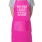 Print4U I Retired in 2025 Retirement Gift BBQ Baking Cooking BBQ Apron