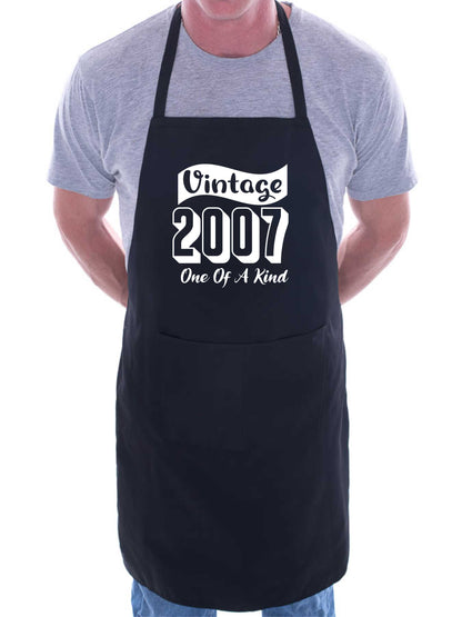 Vintage Birthday 2007 18th Birthday Funny Apron Novelty Baking BBQ