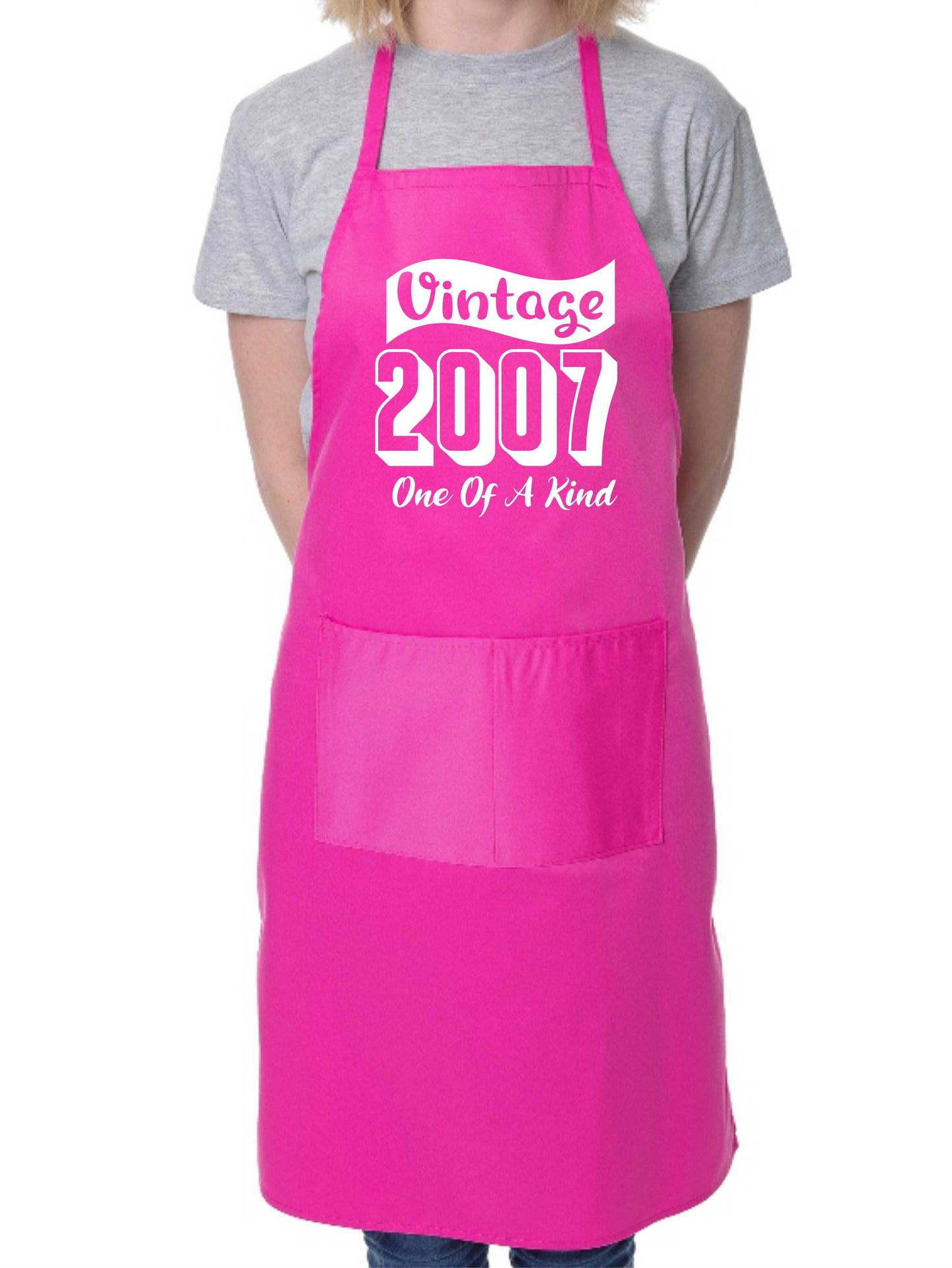 Vintage Birthday 2007 18th Birthday Funny Apron Novelty Baking BBQ