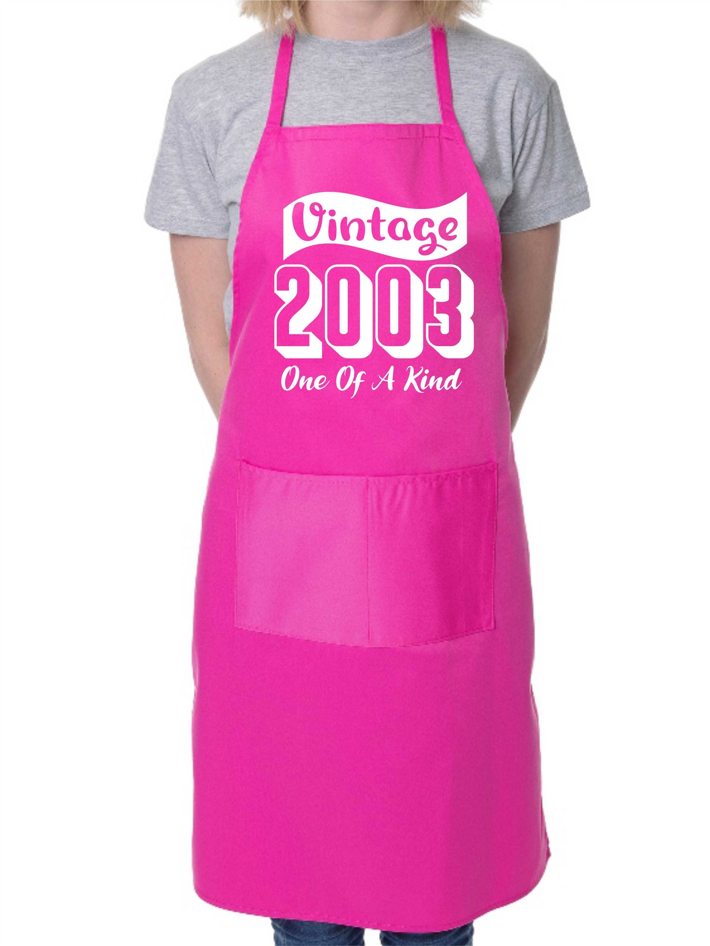 Vintage Birthday 2003 21st Birthday Funny Apron Novelty Baking BBQ