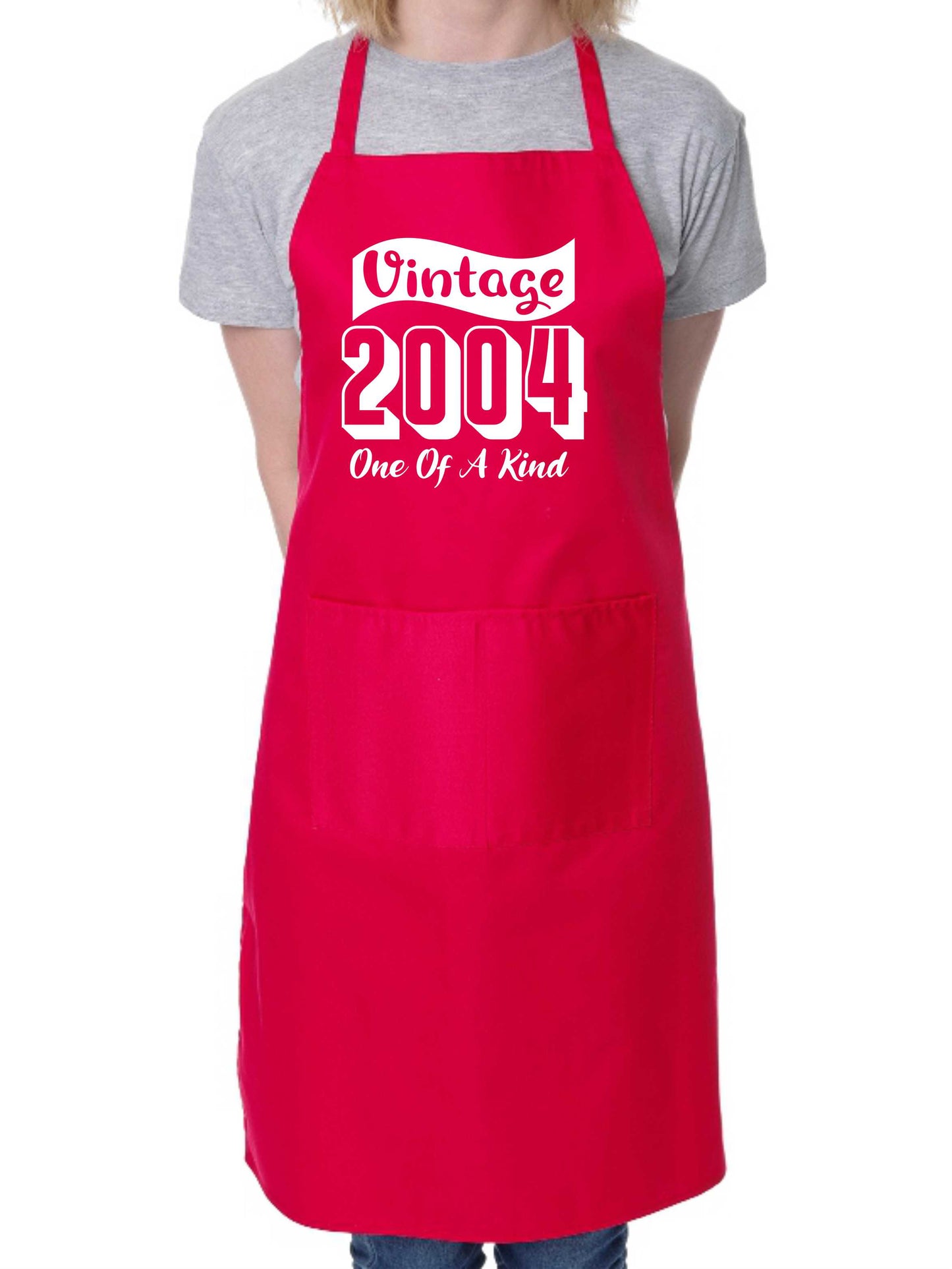 Vintage Birthday 2004 21st Birthday Funny Apron Novelty Baking BBQ