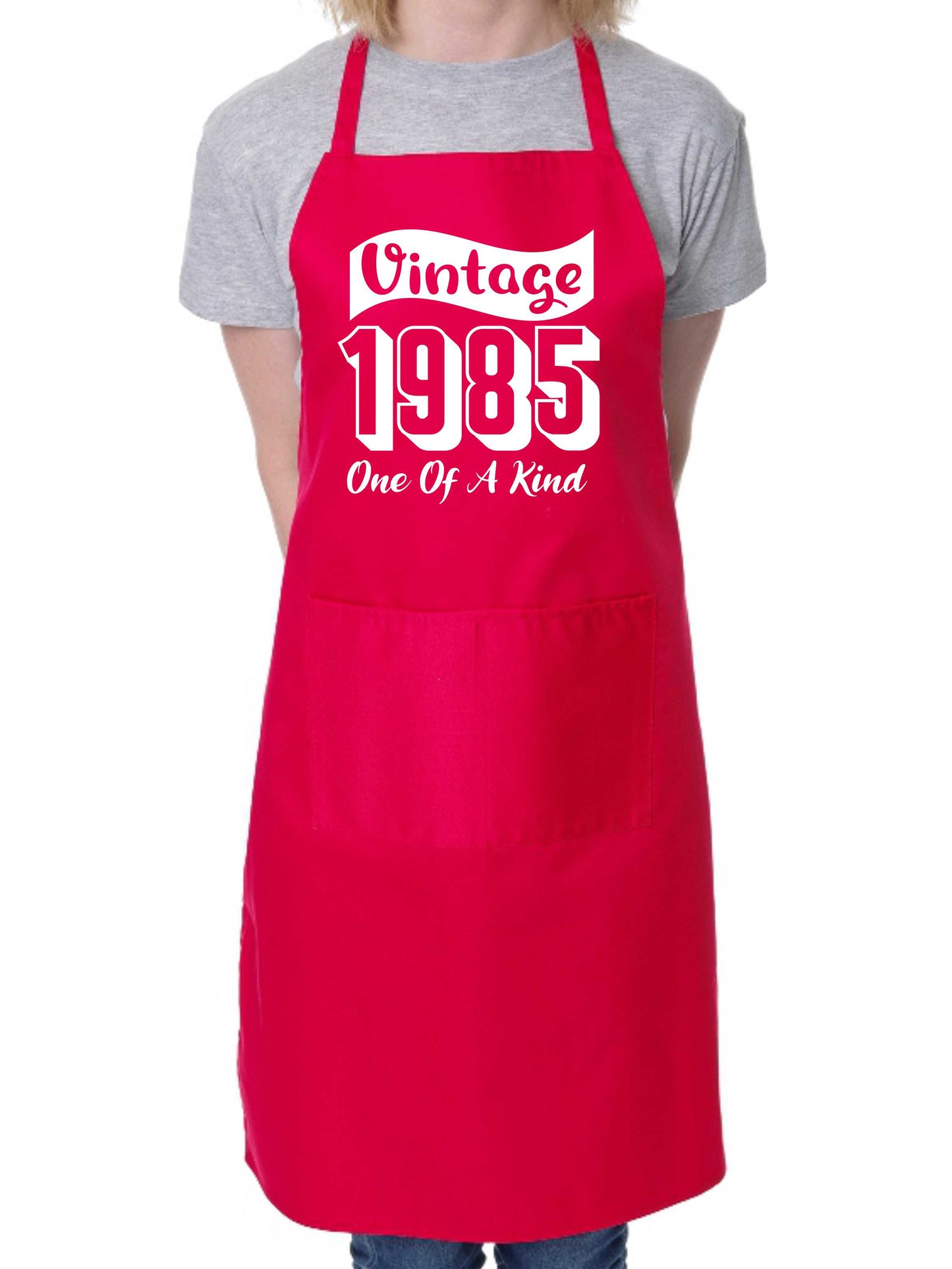 40th Birthday Vintage 1985 Age 40 Funny Apron Novelty Baking BBQ