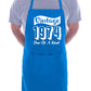 Vintage Birthday 1974 50th Birthday Funny Apron Novelty Baking BBQ