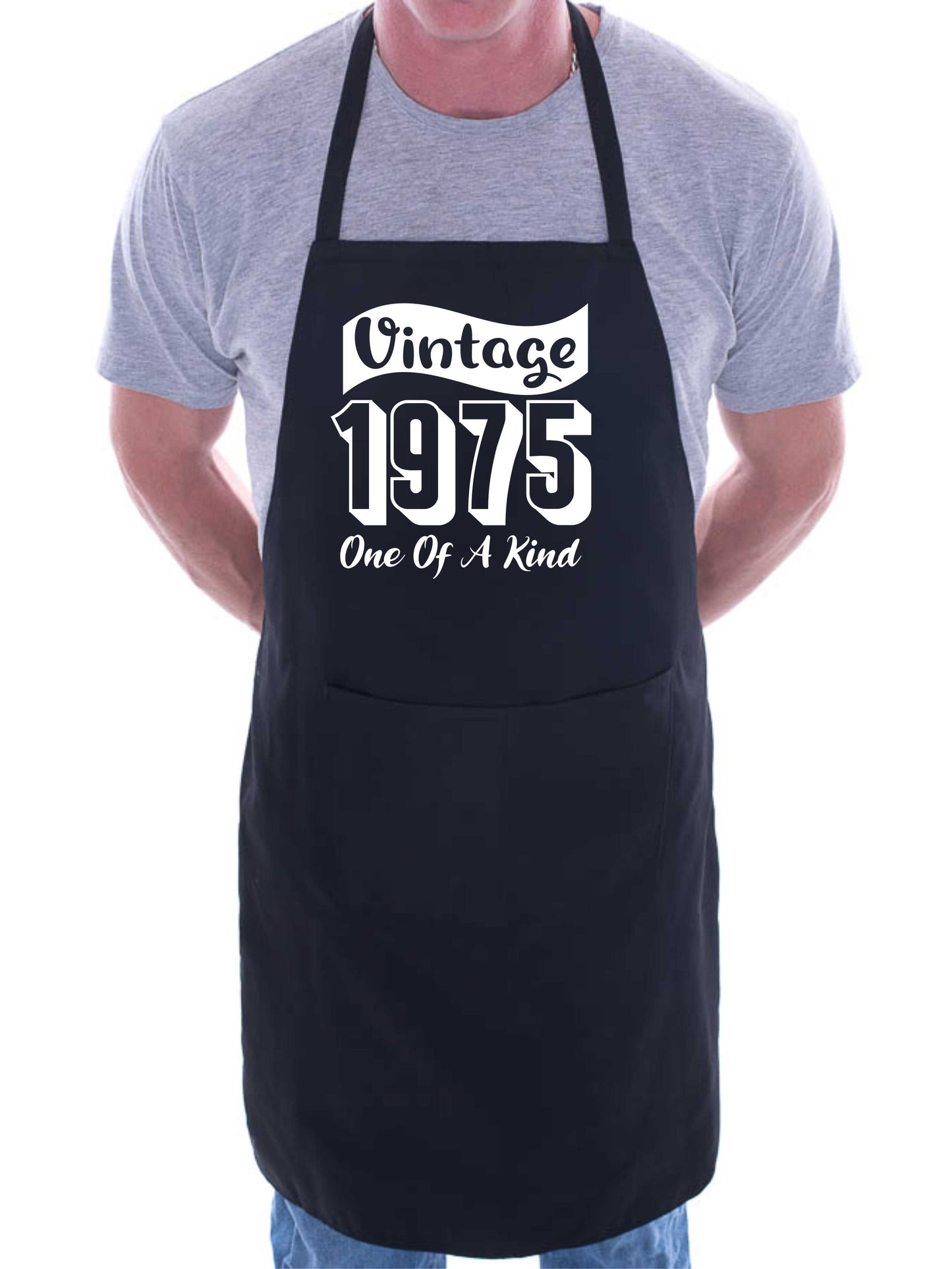 Vintage Birthday 1975 50th Birthday Funny Apron Novelty Baking BBQ