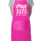 Vintage Birthday 1975 50th Birthday Funny Apron Novelty Baking BBQ