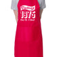 Vintage Birthday 1975 50th Birthday Funny Apron Novelty Baking BBQ