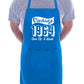 Vintage Birthday 1964 60th Birthday Funny Apron Baking BBQ