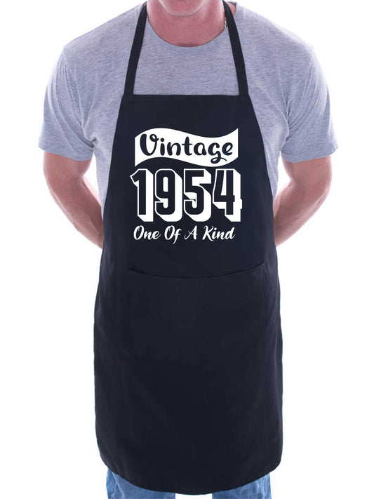 70th Birthday Vintage 1954 Age 70 Funny Apron Novelty Baking BBQ