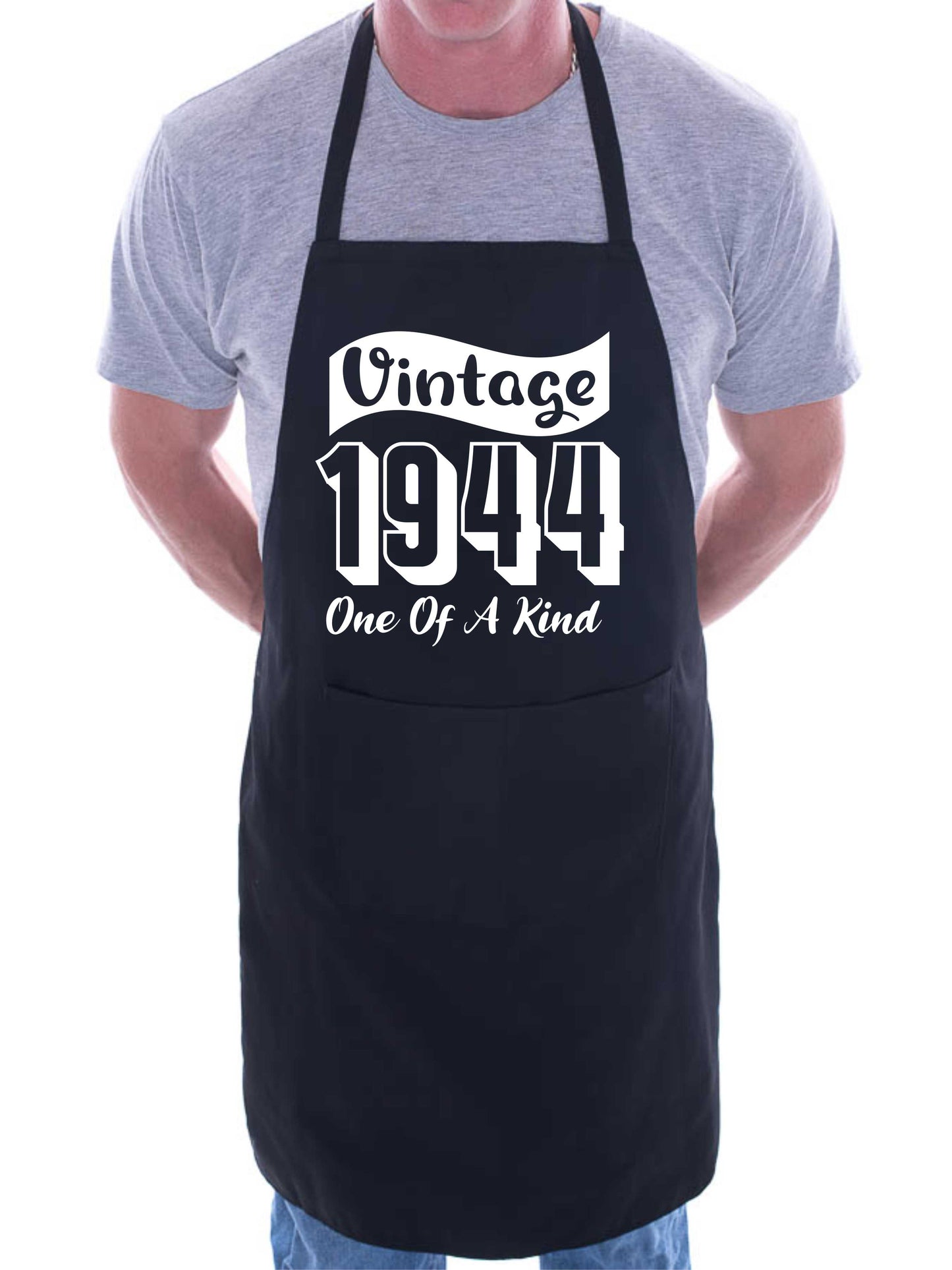 80th Birthday Vintage 1944 Age 80 Funny Apron Baking BBQ