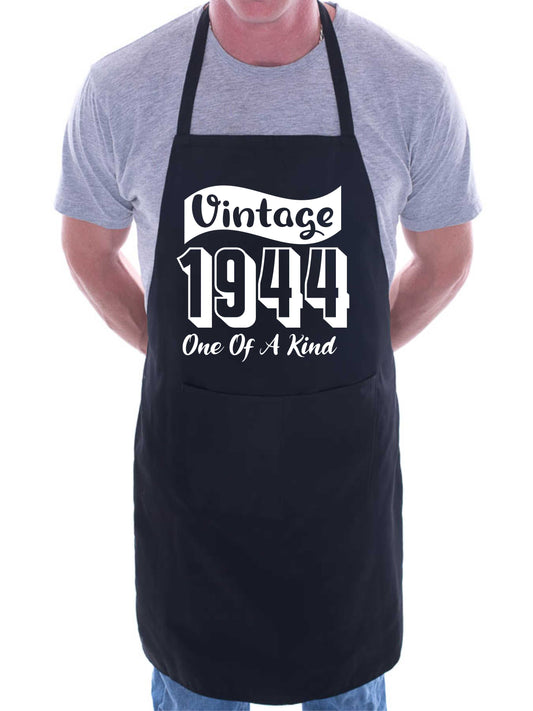 80th Birthday Vintage 1944 Age 80 Funny Apron Baking BBQ