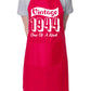 80th Birthday Vintage 1944 Age 80 Funny Apron Baking BBQ