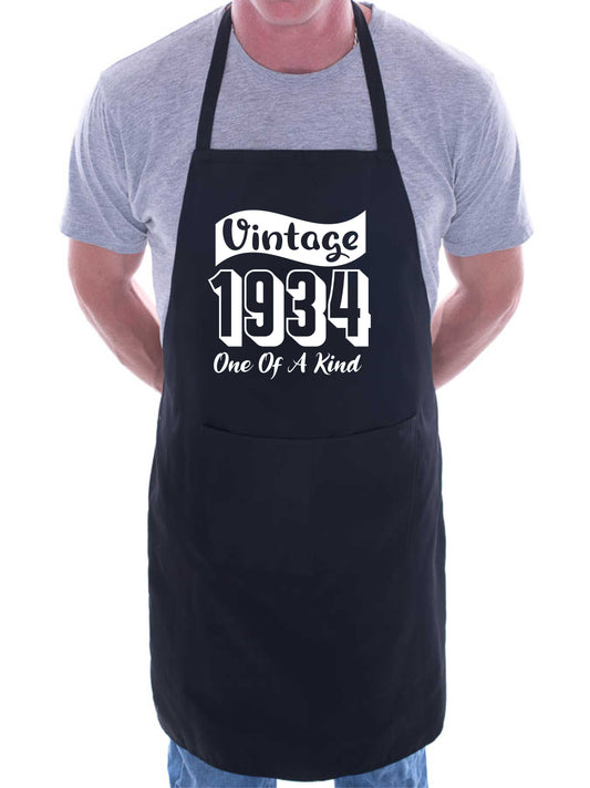 Vintage Birthday 1934 90th Birthday Funny Apron Novelty Baking BBQ