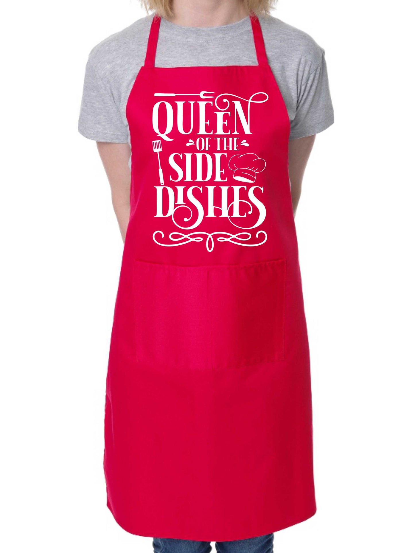 Queen Of Side Dishes Ladies Funny Apron Funny Birthday Gift Cooking Baking BBQ