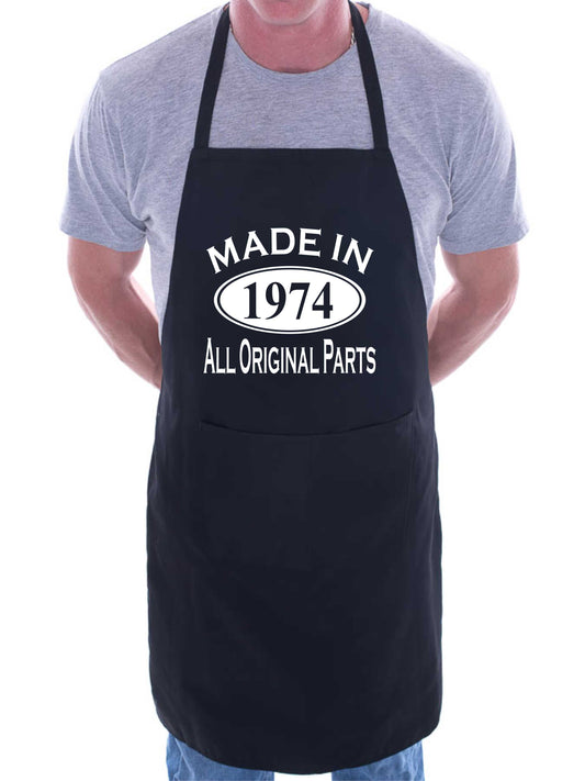 Made In 1974 50th Birthday BBQ Cooking Funny Novelty Apron