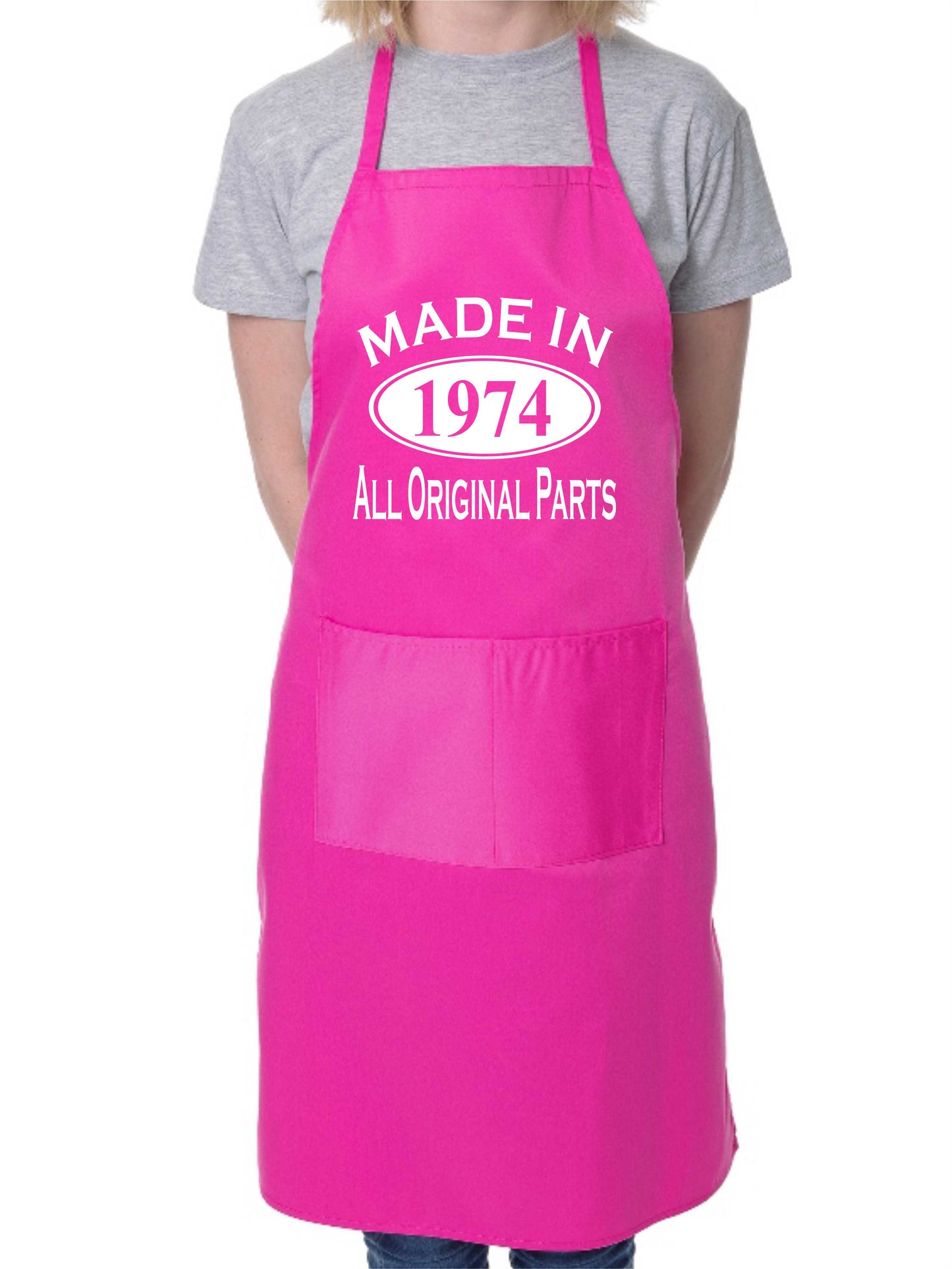 Made In 1974 50th Birthday BBQ Cooking Funny Novelty Apron