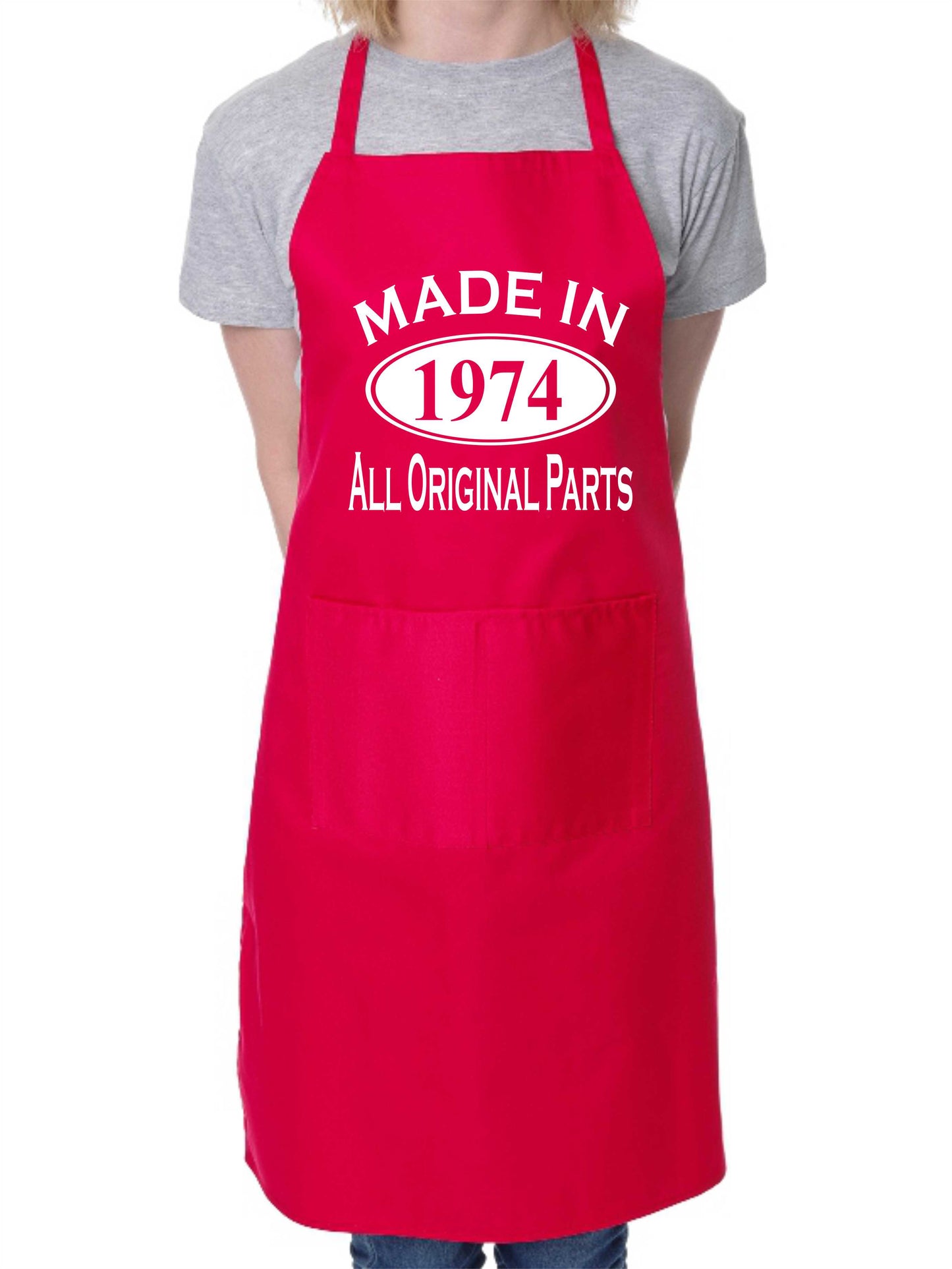 Made In 1974 50th Birthday BBQ Cooking Funny Novelty Apron