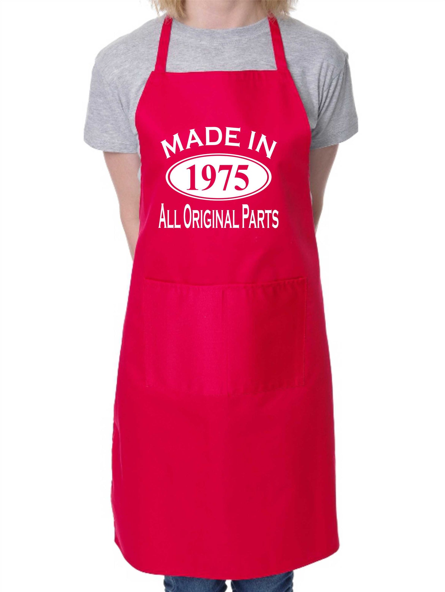 Made In 1975 50th Birthday BBQ Cooking Funny Novelty Apron