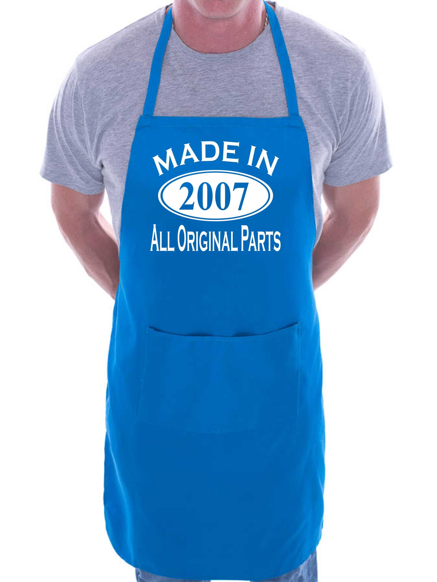 Made In 2007 18th Birthday BBQ Cooking Funny Novelty Apron