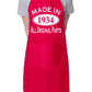 Made In 1934 90th Birthday BBQ Cooking Funny Novelty Apron