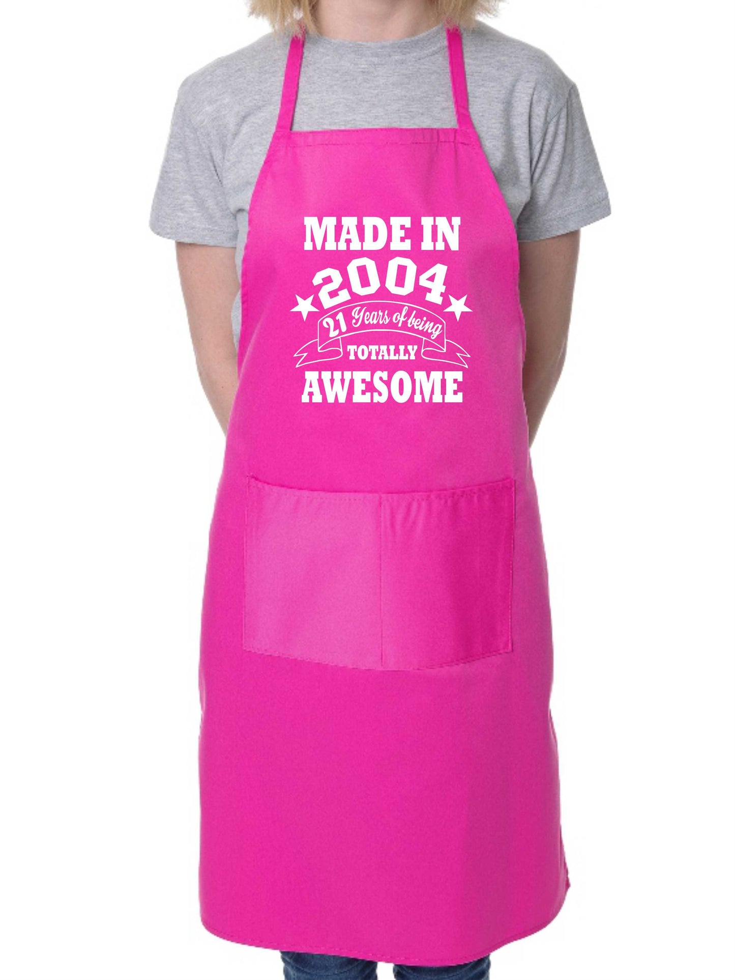 21st Birthday Made In 2004 BBQ Cooking Funny Novelty Apron