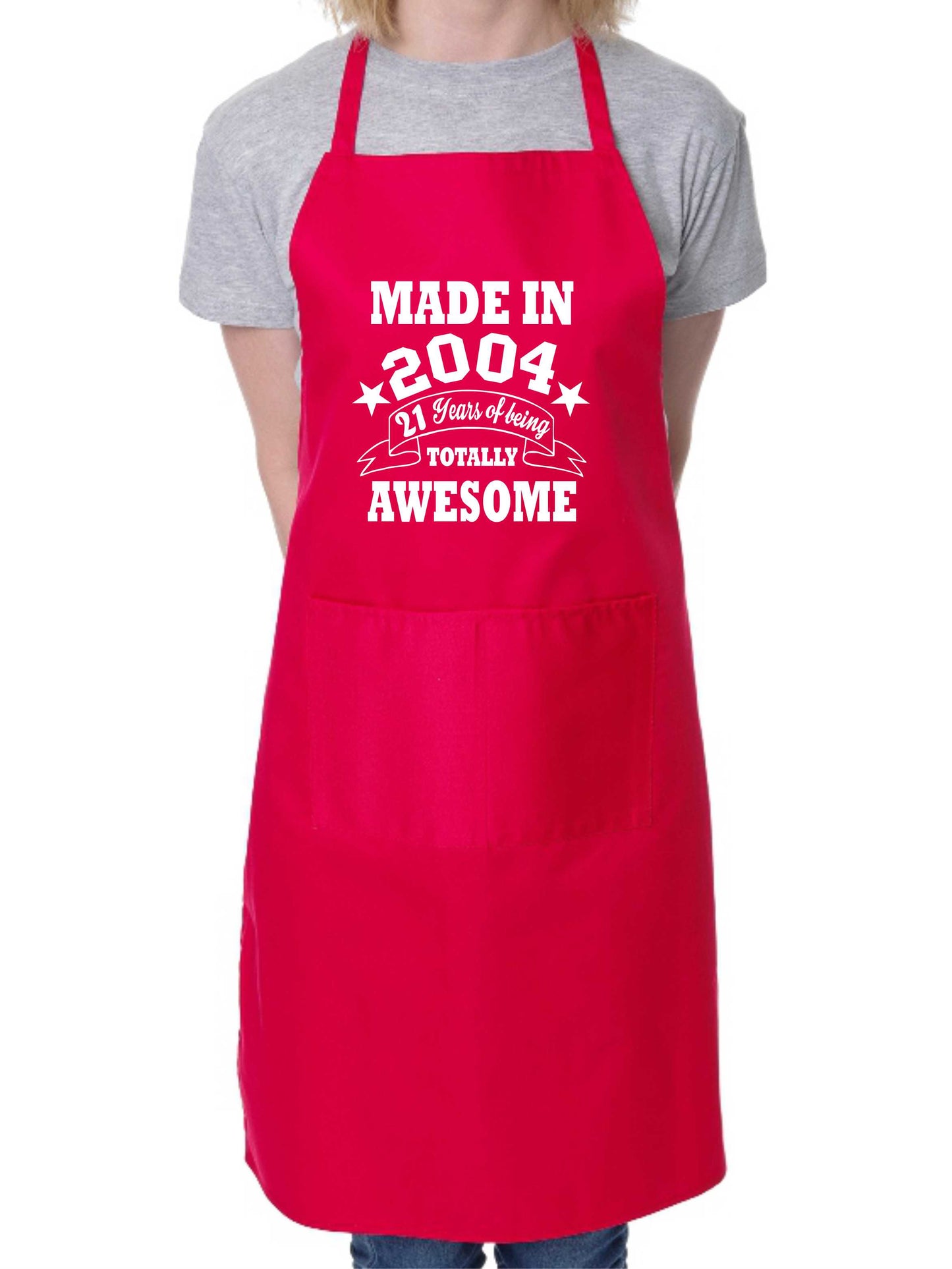 21st Birthday Made In 2004 BBQ Cooking Funny Novelty Apron