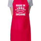 30th Birthday Made In 1995 BBQ Cooking Funny Novelty Apron