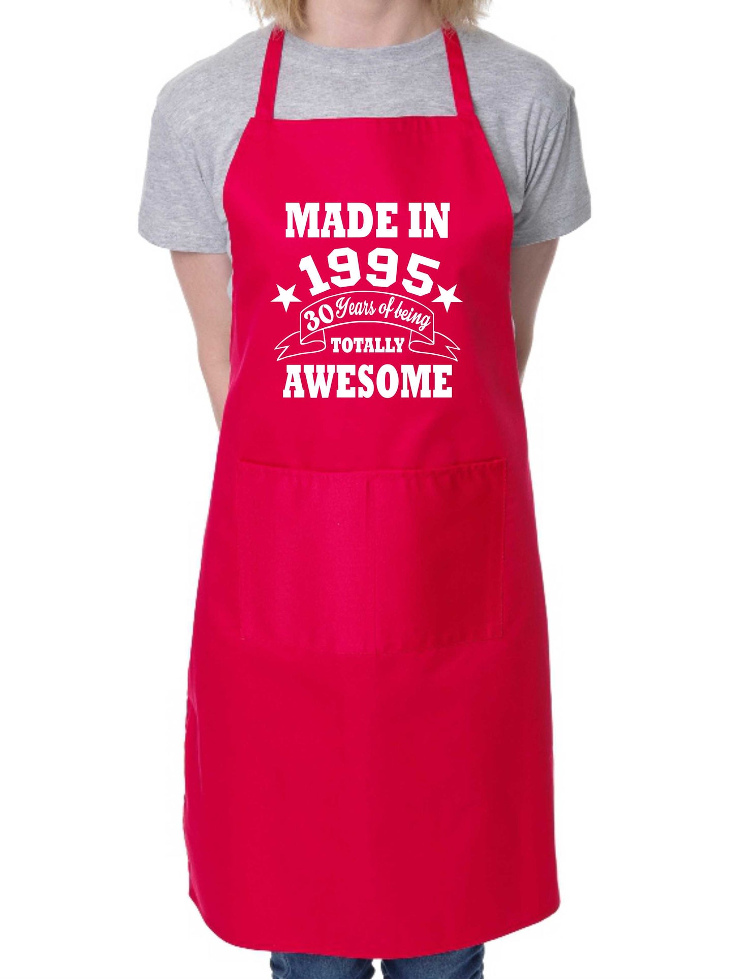 30th Birthday Made In 1995 BBQ Cooking Funny Novelty Apron