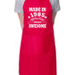 40th Birthday Made In 1985 BBQ Cooking Funny Novelty Apron