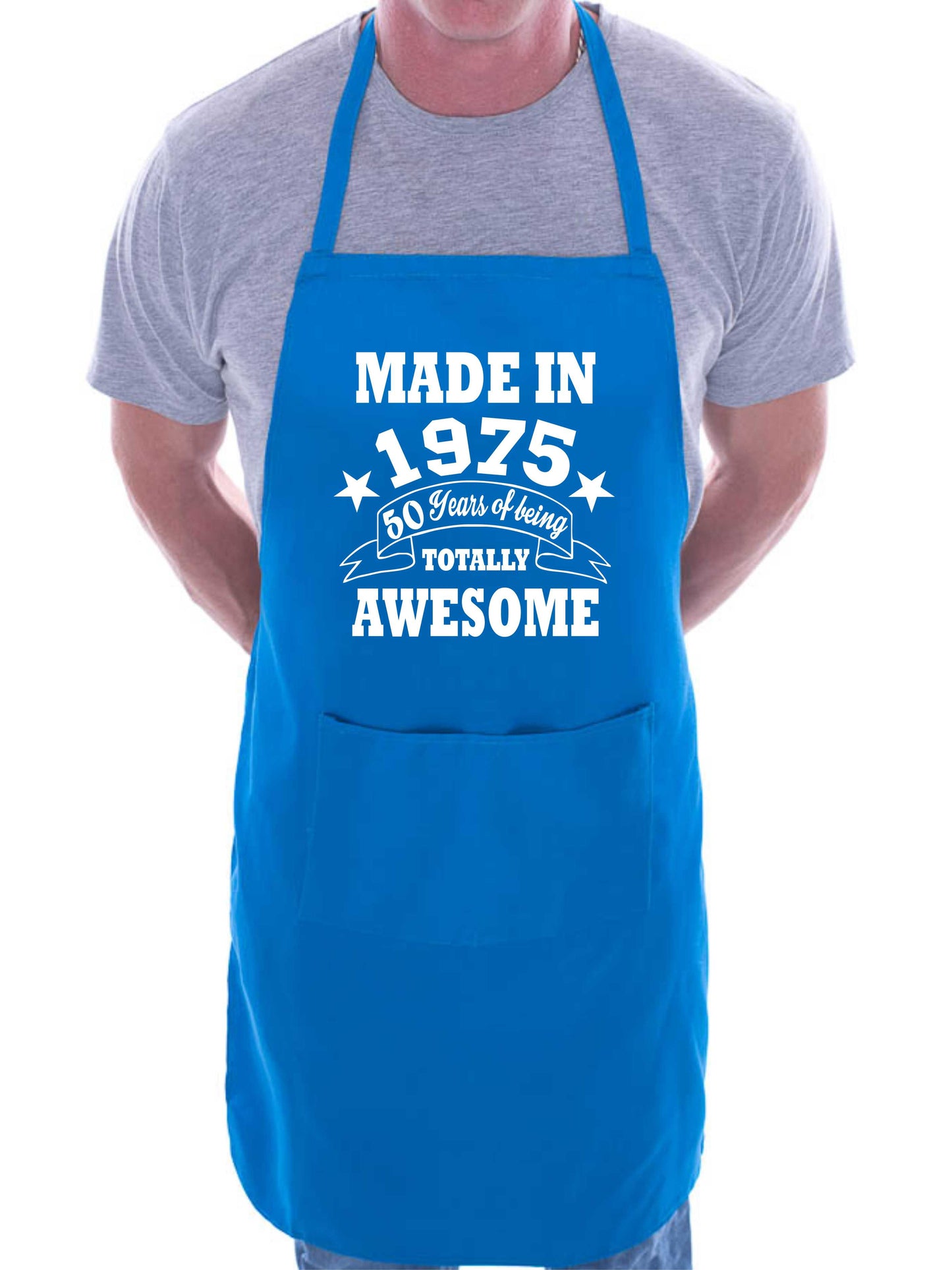 50th Birthday Made In 1975 BBQ Cooking Funny Novelty Apron