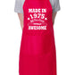 50th Birthday Made In 1975 BBQ Cooking Funny Novelty Apron