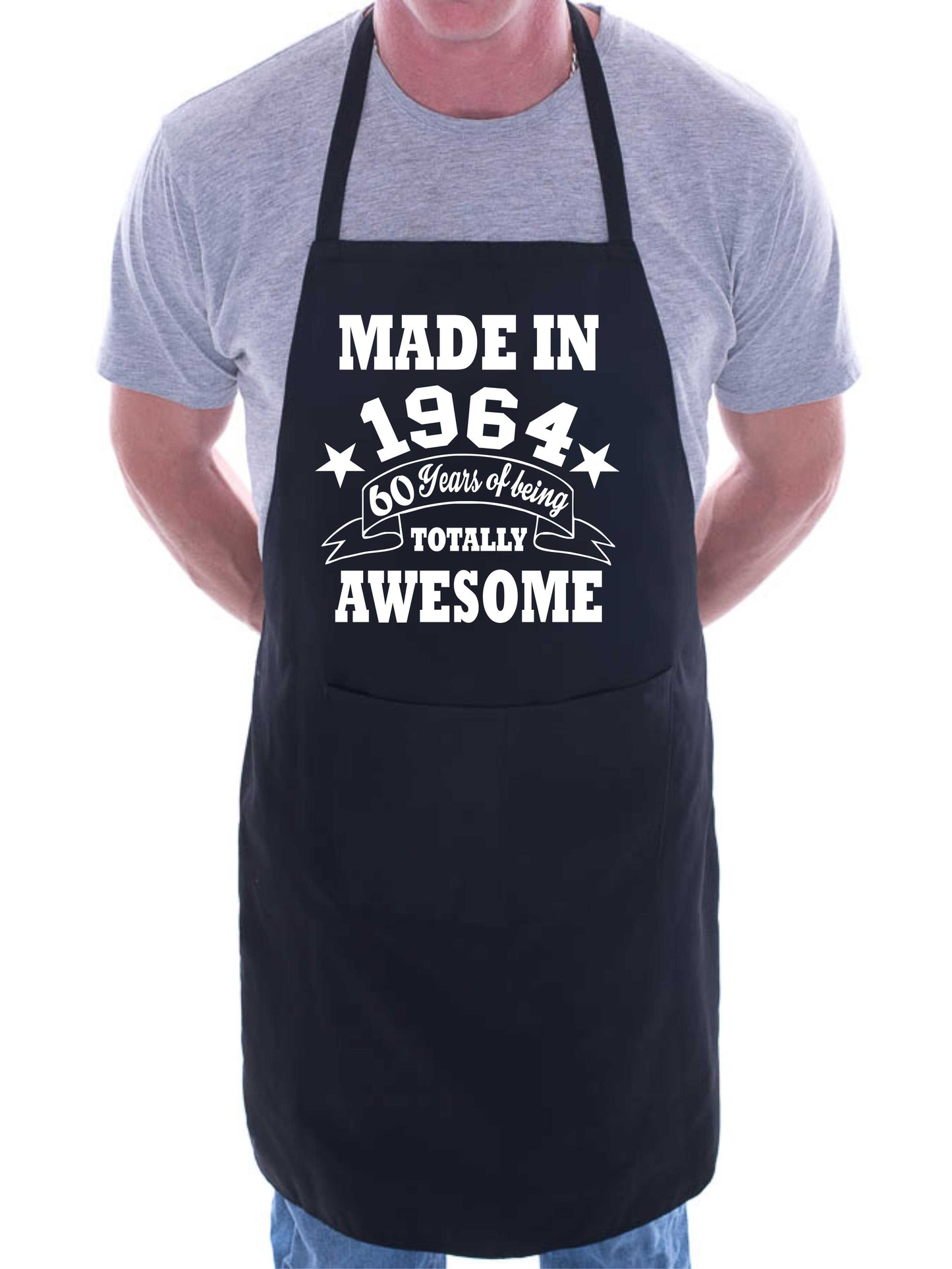 60th Birthday Made In 1964 BBQ Cooking Funny Novelty Apron