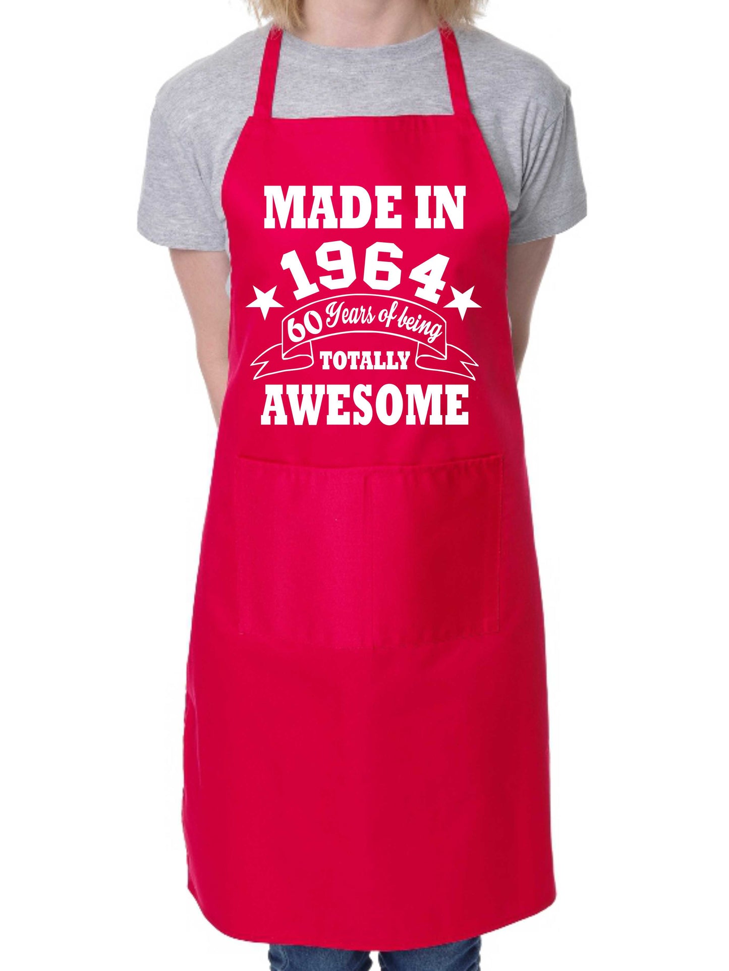 60th Birthday Made In 1964 BBQ Cooking Funny Novelty Apron