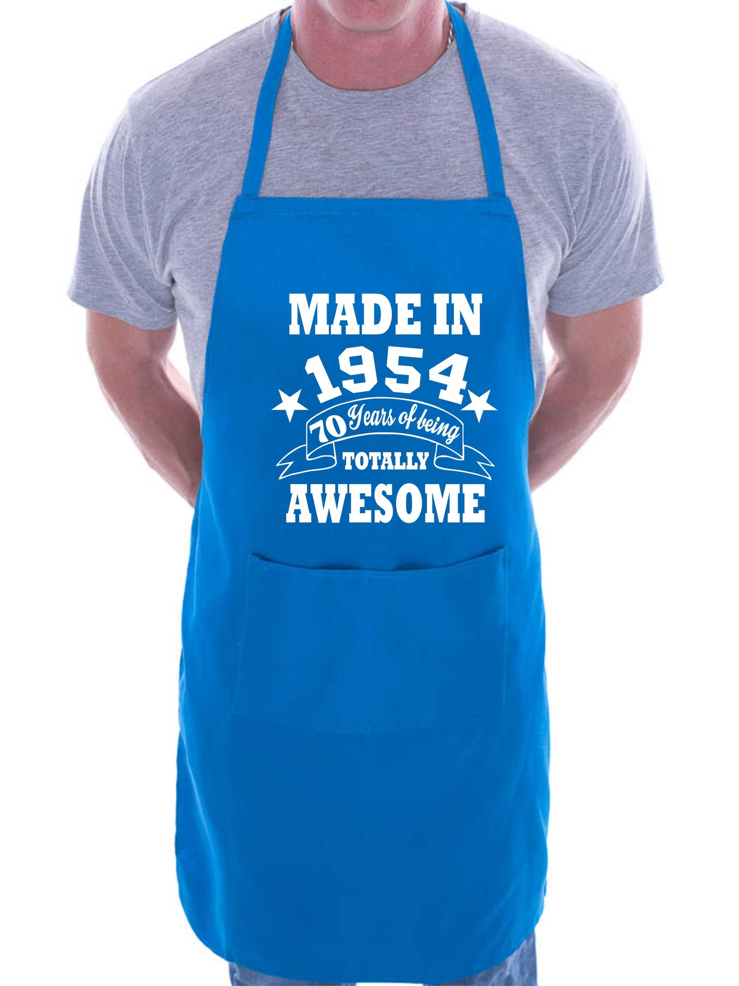 70th Birthday Made In 1954 BBQ Cooking Funny Novelty Apron