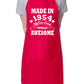 70th Birthday Made In 1954 BBQ Cooking Funny Novelty Apron