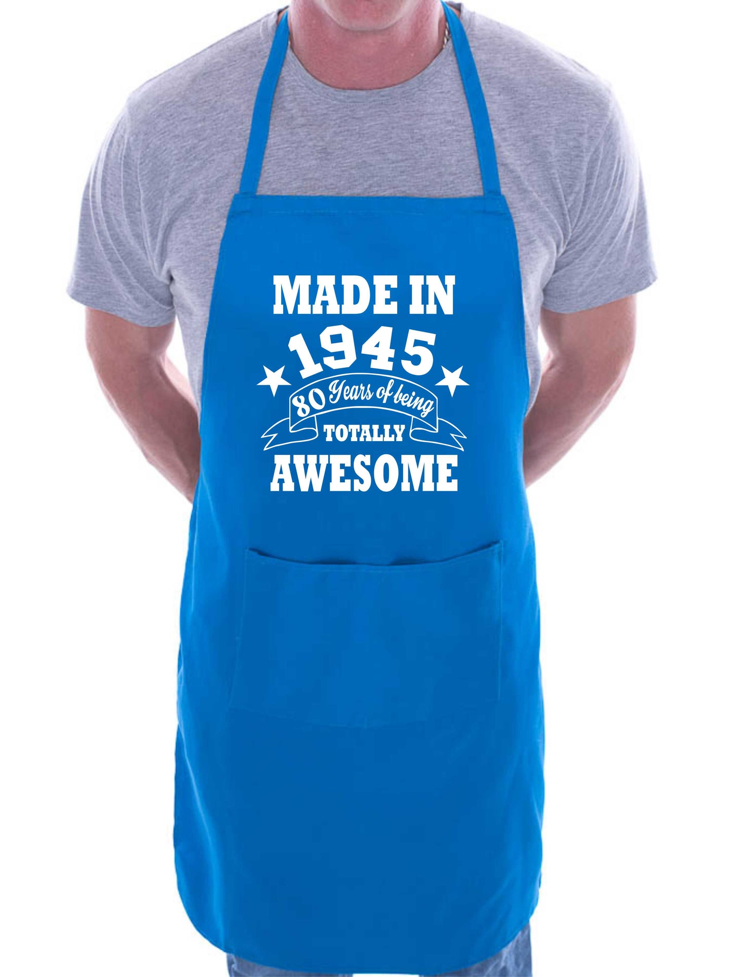 80th Birthday Made In 1945 BBQ Cooking Funny Novelty Apron