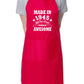 80th Birthday Made In 1945 BBQ Cooking Funny Novelty Apron