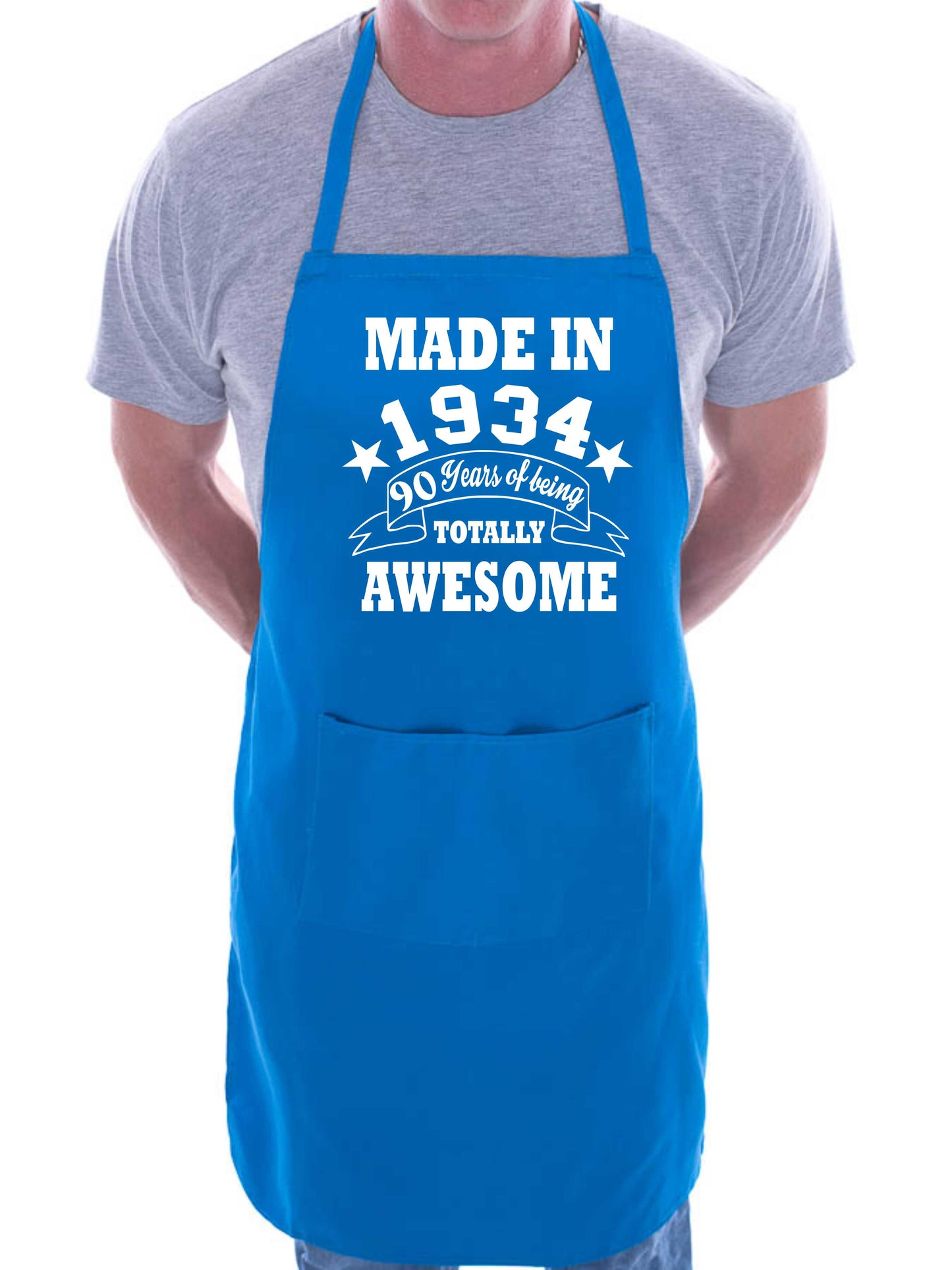 90th Birthday Made In 1934 BBQ Cooking Funny Novelty Apron