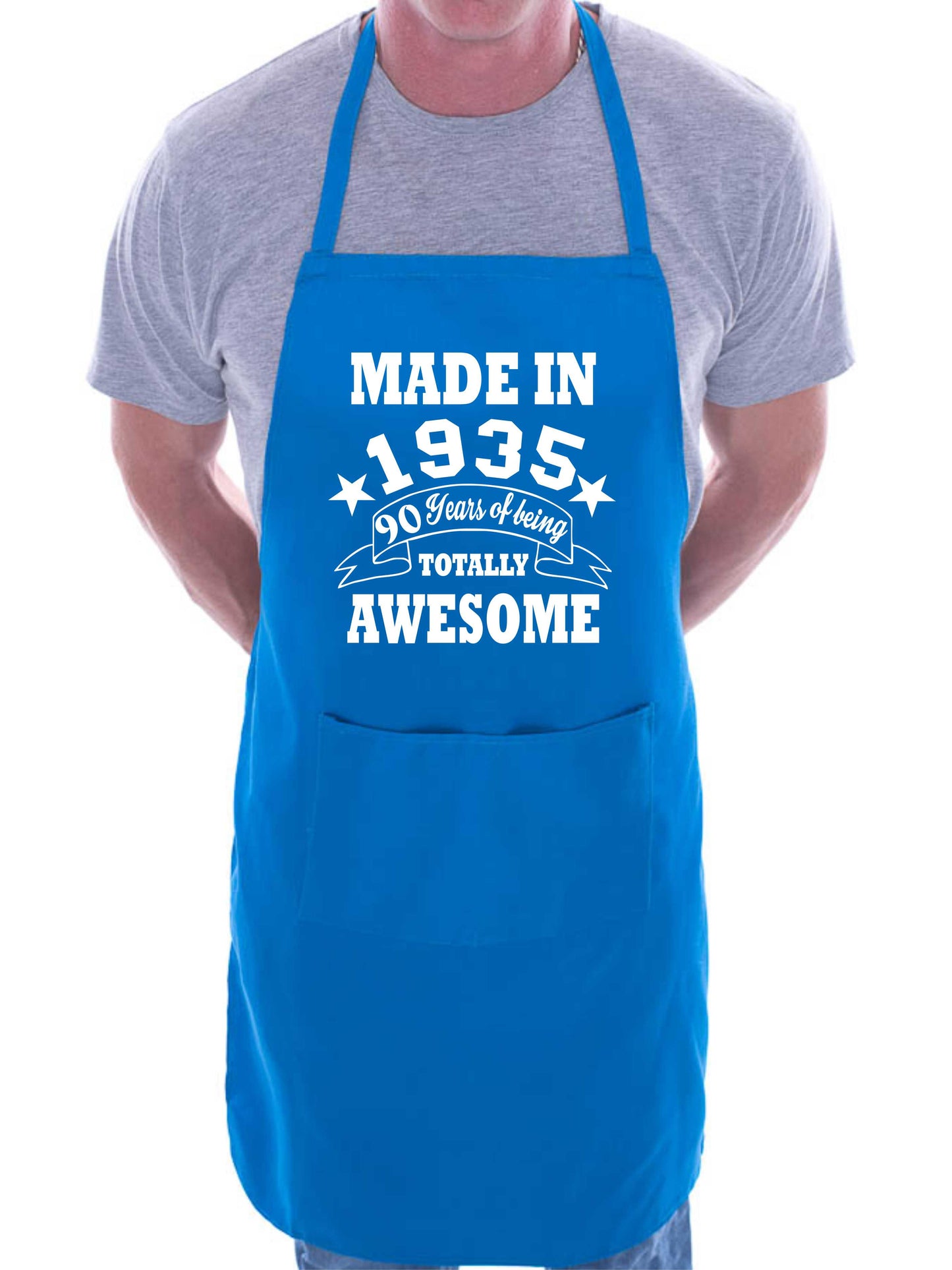 90th Birthday Made In 1935 BBQ Cooking Funny Novelty Apron