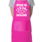 90th Birthday Made In 1934 BBQ Cooking Funny Novelty Apron