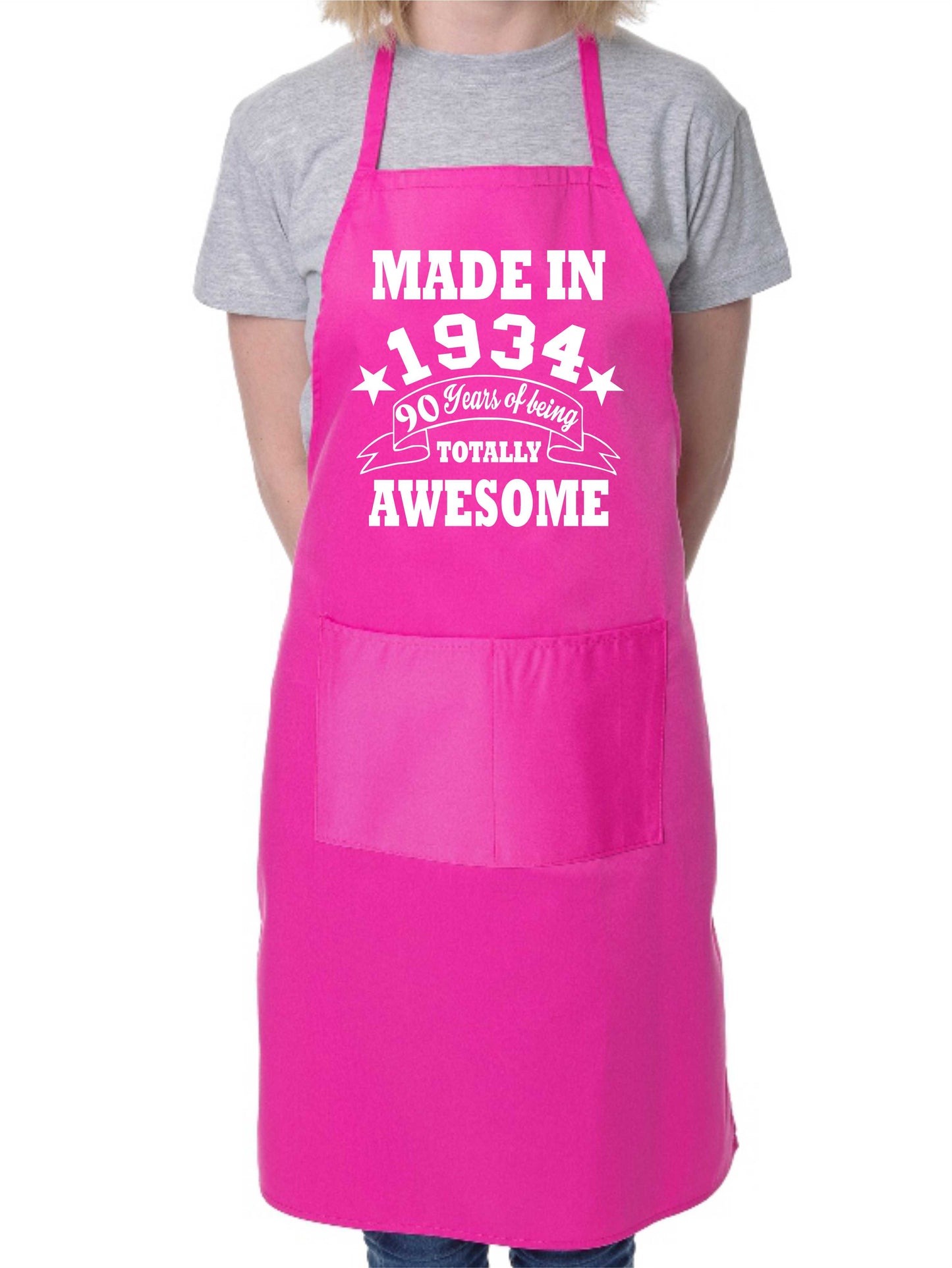 90th Birthday Made In 1934 BBQ Cooking Funny Novelty Apron