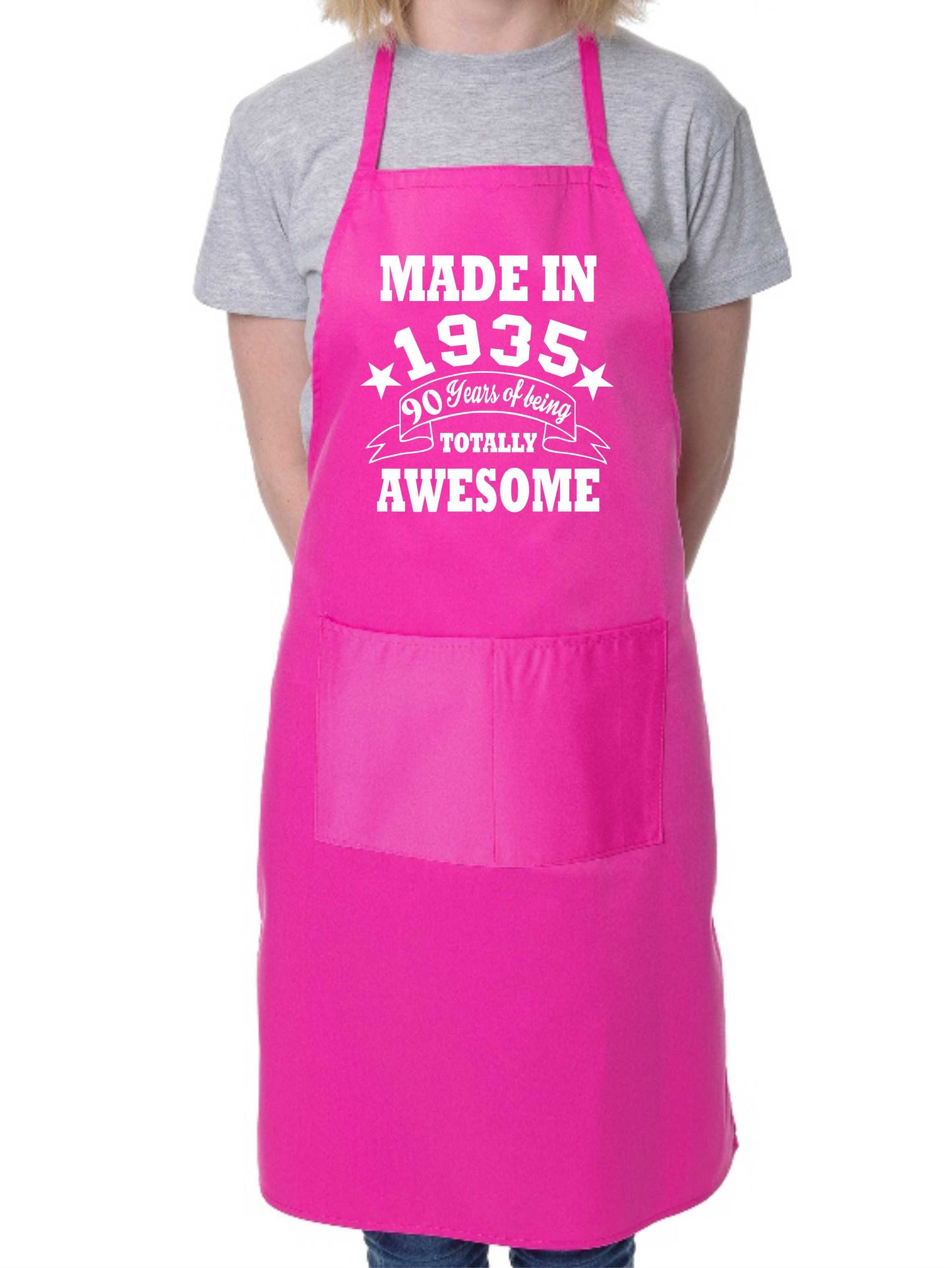 90th Birthday Made In 1935 BBQ Cooking Funny Novelty Apron