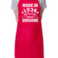 90th Birthday Made In 1934 BBQ Cooking Funny Novelty Apron